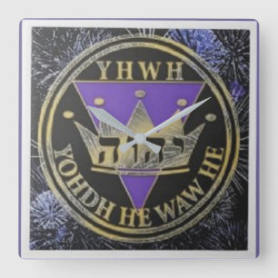Divine Royal Victory Ceramic Tile Fyrkantig Klocka