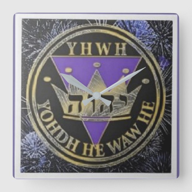 Divine Royal Victory Ceramic Tile Fyrkantig Klocka (Framsida)