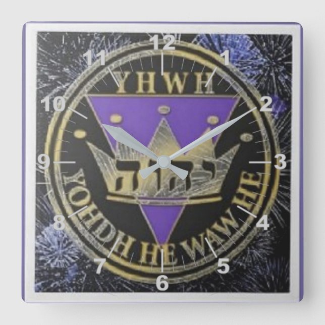 Divine Royal Victory Ceramic Tile Fyrkantig Klocka (Framsida)