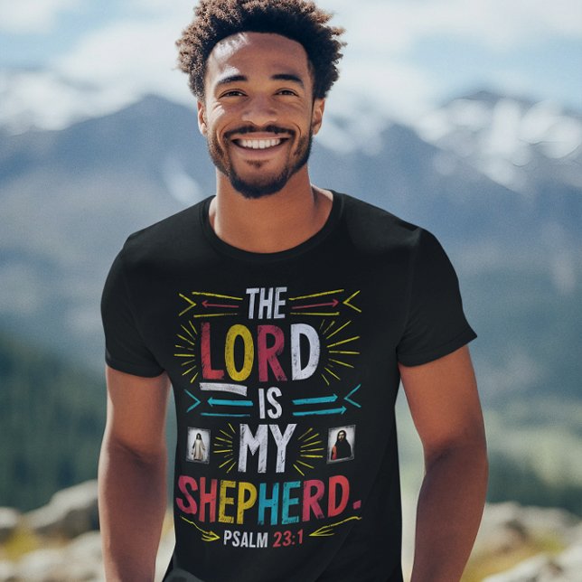 Divine Shepherd: Bible Verse Art T Shirt (Skapare uppladdad)