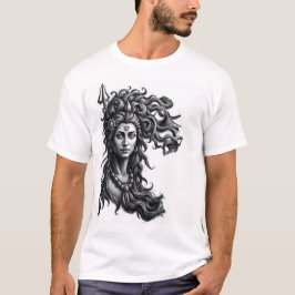 Divine: Shiva Charcol Art T Shirt