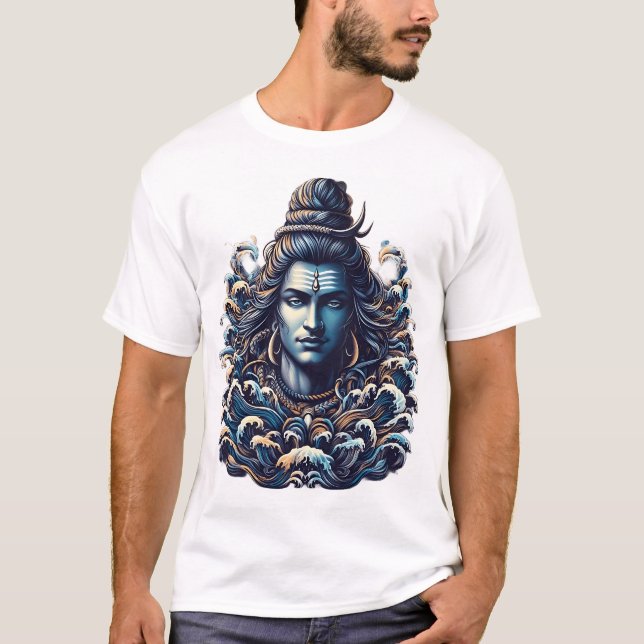 Divine Shiva: Cosmic Dance T-Shirt (Framsida)