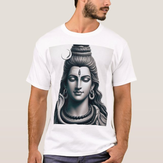 Divine Shiva: Helig Energy T-Shirt (Framsida)