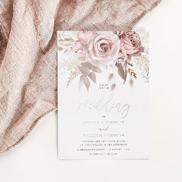 Divine Silverfolie & Blush Blommig Bröllop
