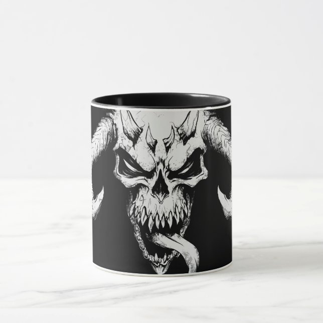 Divine Skull of Death Black Mugg (Center)