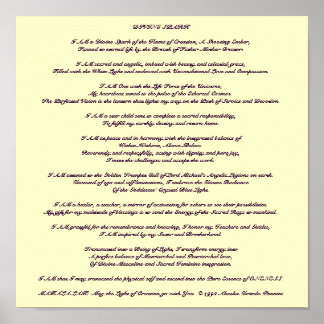 Divine Spark Meditation - Anpassad Poster