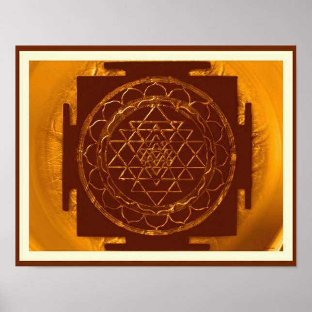 Divine Sri Yantra2 Poster (Framsidan)