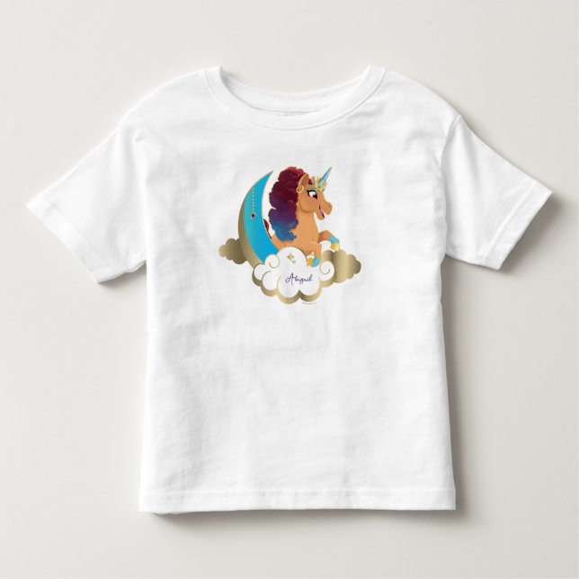 Divine the Unicorn | Måne & moln T Shirt (Framsida)
