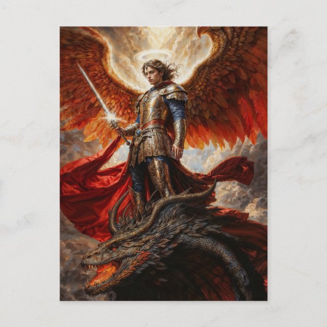 Divine Warrior Archangel Michael Vykort (Framsida)