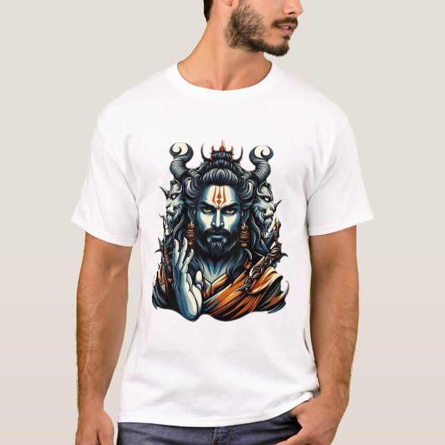 Divine Warrior the Fierce Protector med Mystic T Shirt (Framsida)