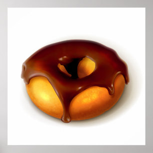 Divinely Decadaddeum Doughnut Poster - SRF