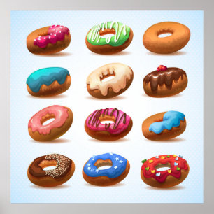 Divinely Decadaddeum Doughnut Poster - SRF