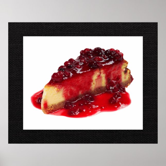 Divinely Decadent Cheesecake Art Poster (Framsidan)