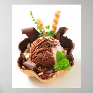 Divinely Decadent Ice Cream Poster