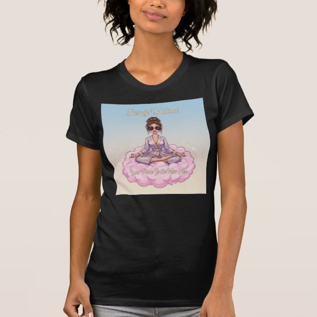 Divinely Unbothered – Inner Peace Is the New Flex  T Shirt (Framsida)