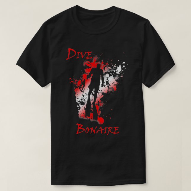 Diving Bonaire Väster Indies Vacation Diving T Shirt (Design framsida)