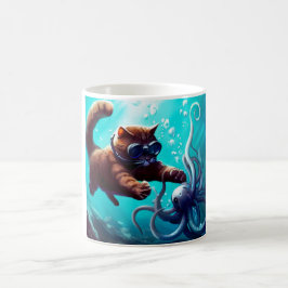 Diving Cat Kaffemugg