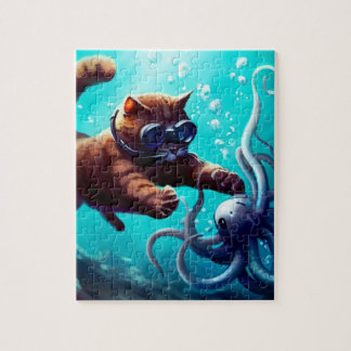 Diving Cat Pussel
