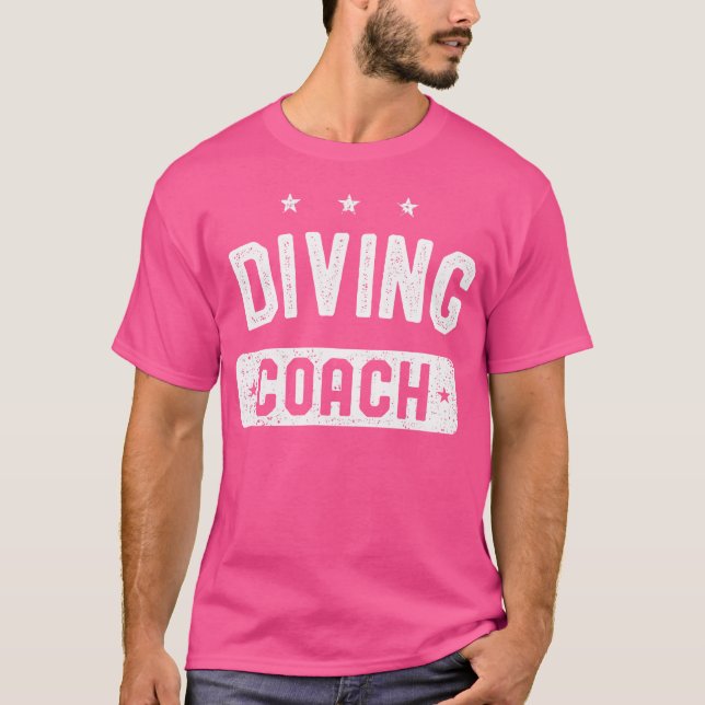 Diving Coach Diving T Shirt (Framsida)