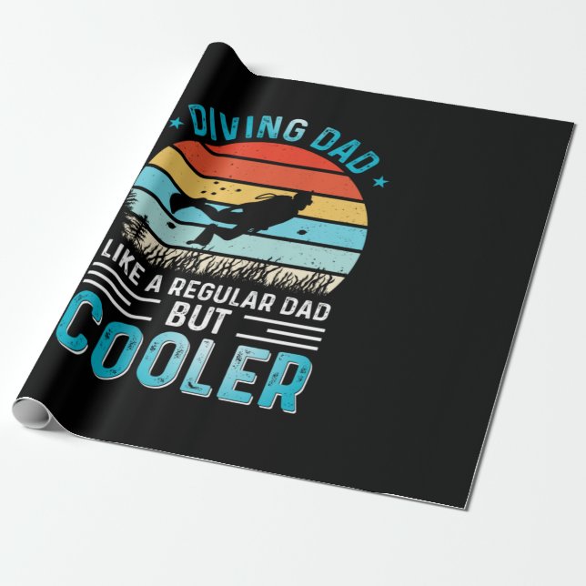 Diving Dad Presentpapper (Utrullad)