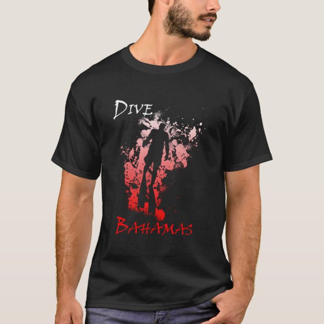 Diving Dive Bahamas Vacation Diving T Shirt (Framsida)
