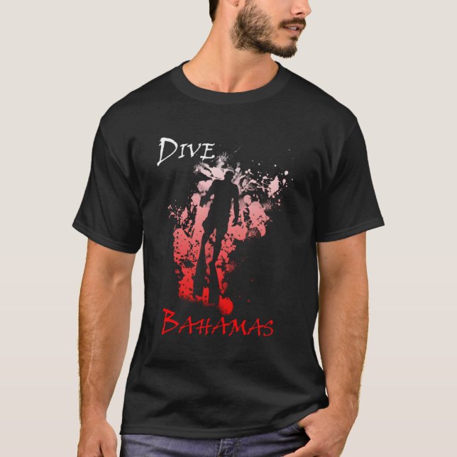 Diving Dive Bahamas Vacation Diving T Shirt (Framsida)