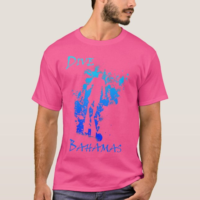 Diving Dive Bahamas Vacation Diving T Shirt (Framsida)