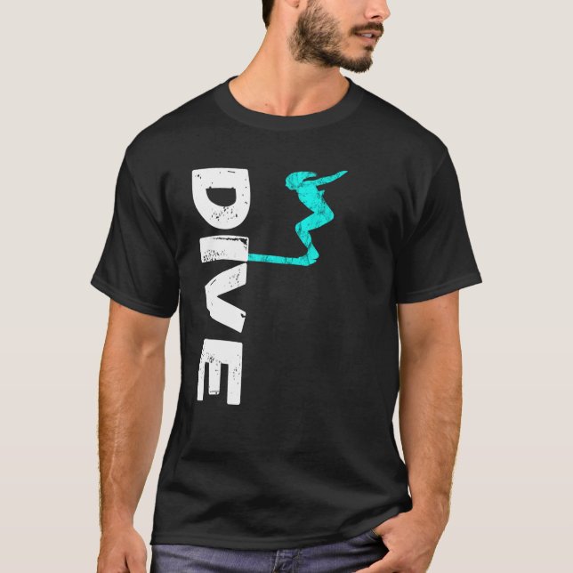 Diving Diving Diving Diving Diving Dive-enhet för  T Shirt (Framsida)