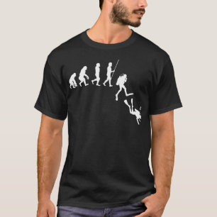 Diving Evolution Evolution of Man Funny Scuba Dive T Shirt