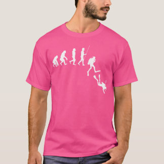 Diving Evolution evolution of Man Funny Scuba Dive T Shirt
