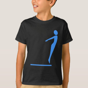 Diving Figur - Baby blue T-shirt