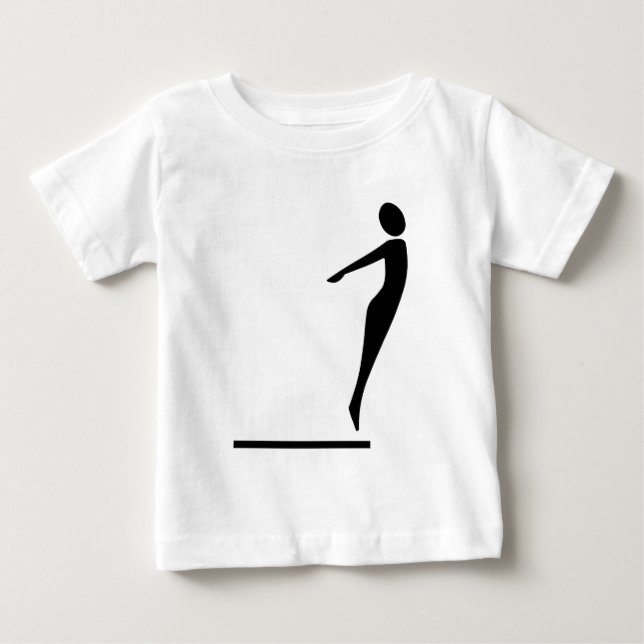 Diving Figur - Black Tee Shirt (Framsida)