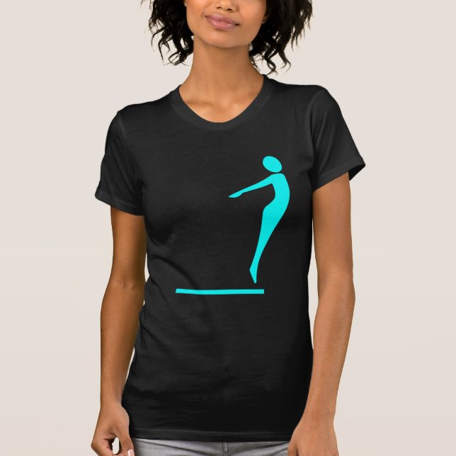 Diving Figur - Cyan Tee (Framsida)