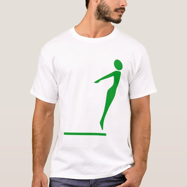 Diving Figur - Grass Grönt T-shirt (Framsida)