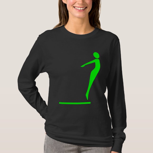 Diving Figur - Grönt Tee (Framsida)