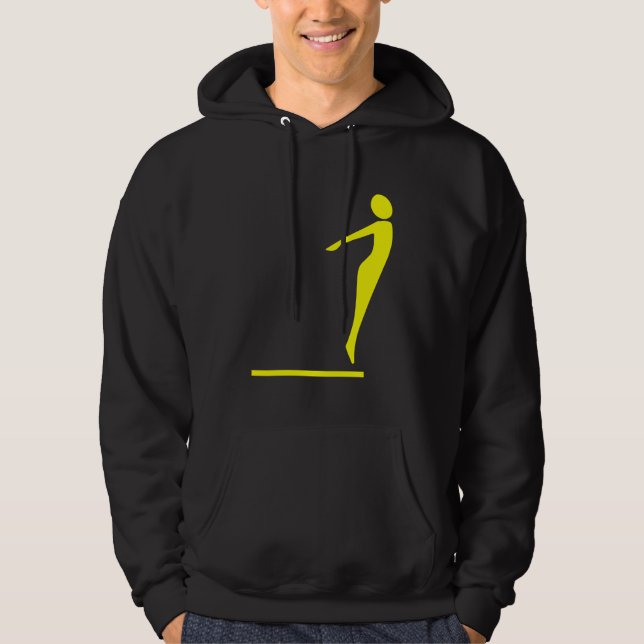 Diving Figur - Gult Hoodie (Framsida)