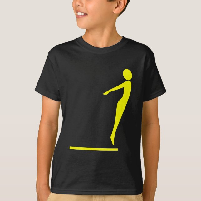 Diving Figur - Gult Tee (Framsida)
