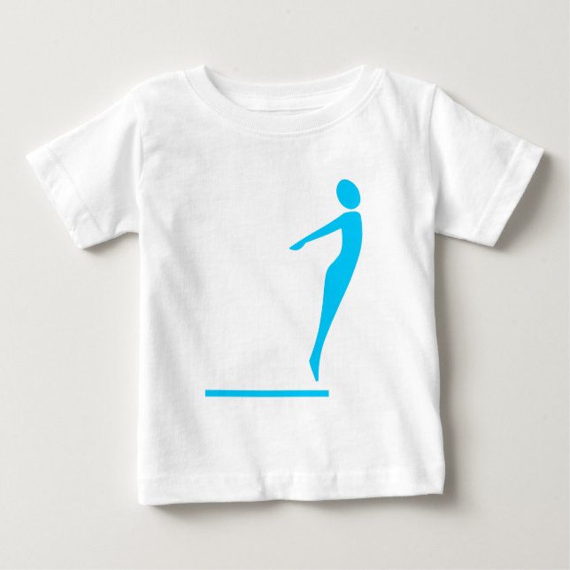 Diving Figur - Himlar Blue Tee (Framsida)