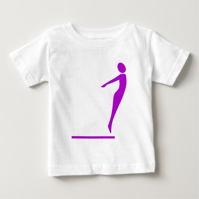 Diving Figur - Lila T Shirt (Framsida)