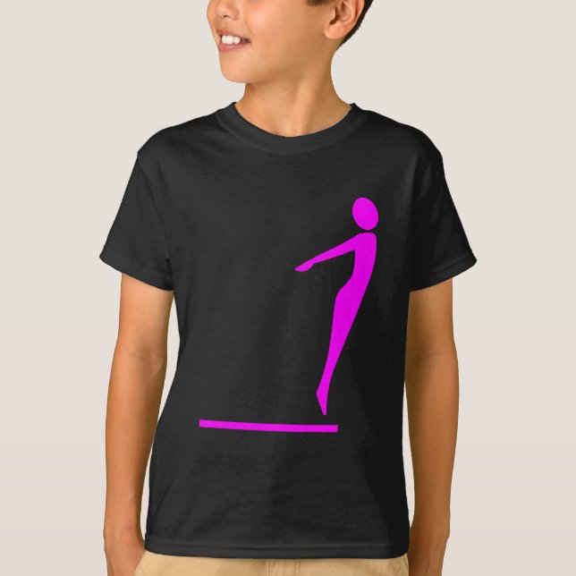 Diving Figur - Magenta Tee Shirt (Framsida)
