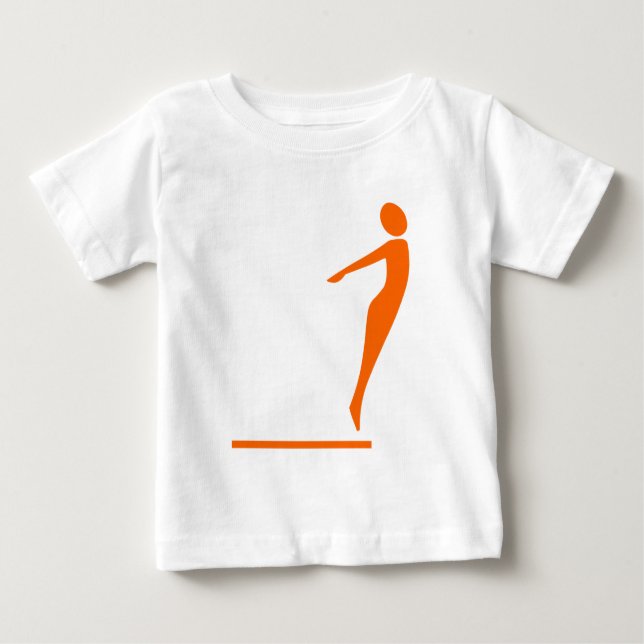 Diving Figur - Orange T Shirt (Framsida)