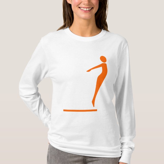 Diving Figur - Orange T-shirt (Framsida)