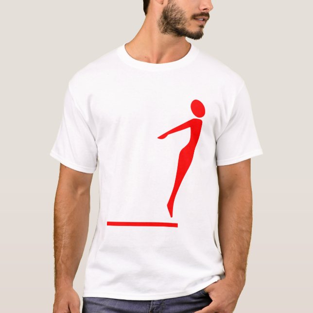 Diving Figur - Red T Shirt (Framsida)
