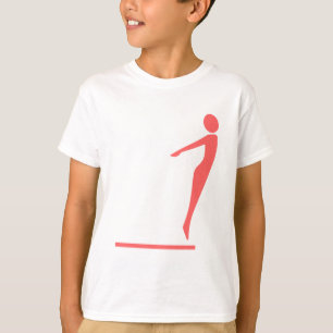 Diving Figur - Tropisk Rosa Tee