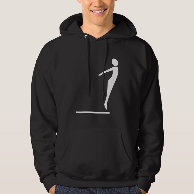 Diving Figur - White Sweatshirt Med Luva (Framsida)