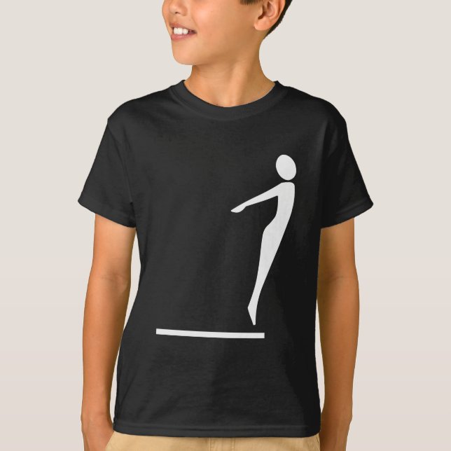 Diving Figur - White T-shirt (Framsida)