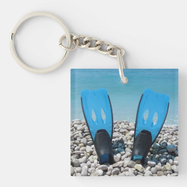 Diving Fins Acrylic Keychain (Framsidan)