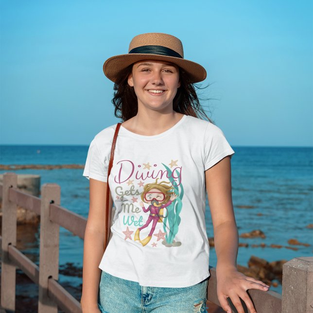 Diving ger mig Blöt T-shirt (Skapare uppladdad)