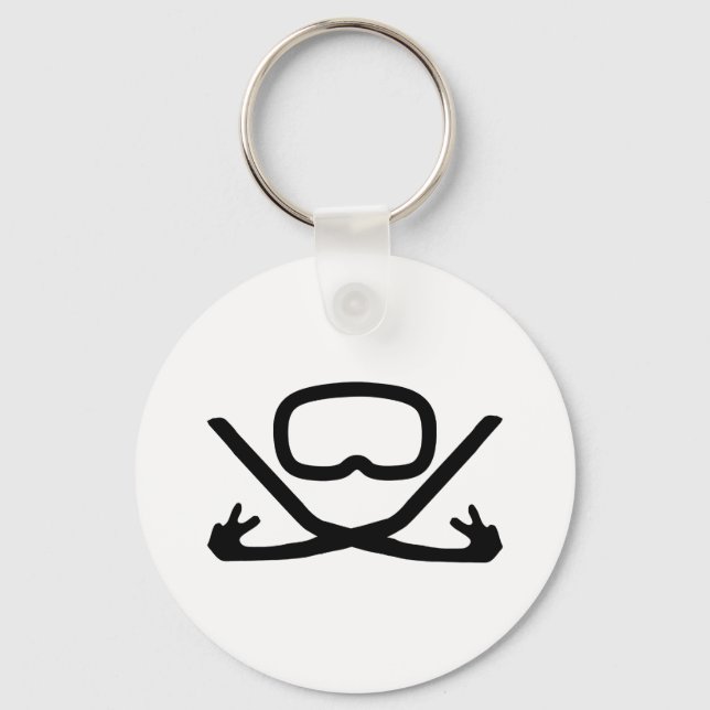 Diving goggels och snorkel nyckelring (Framsida)