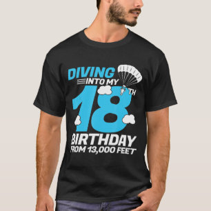 Diving in i My-New8th Birthday - Skydiving Birthda T Shirt